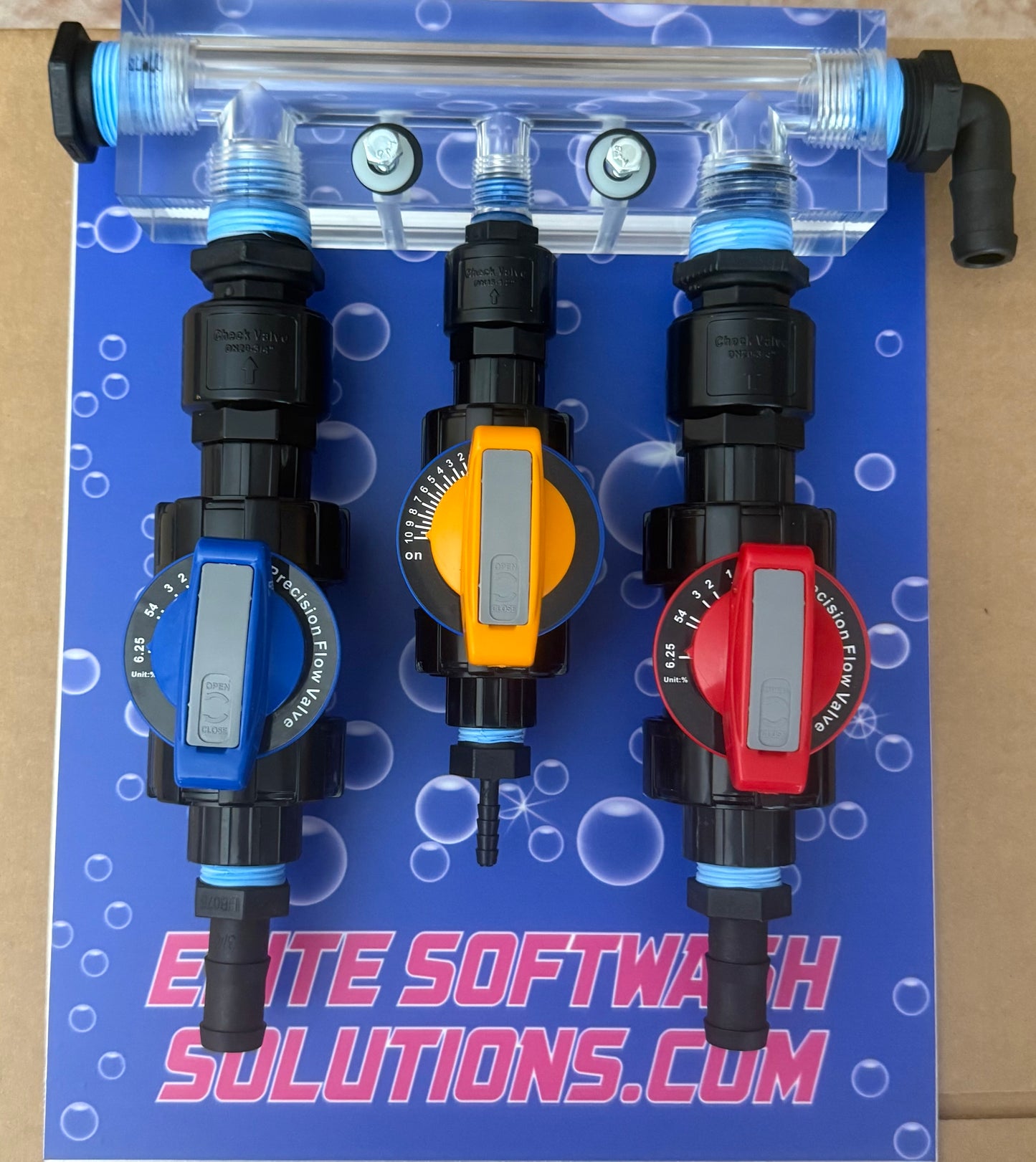 3/4” valves with manifold