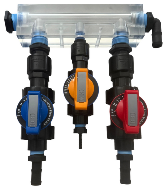 3/4” valves with manifold